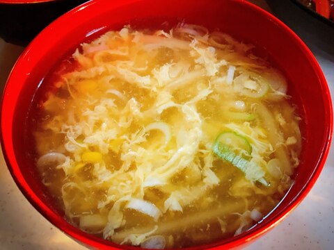とうもろこしの中華スープ